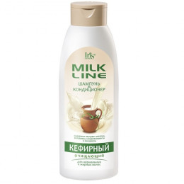 Шампунь-кондиционер IRIS Milk Line кефирный очищающий для нормальных и жирных волос 1000 мл