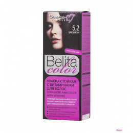 Крем-краска стойкая Belita Сolor с витаминами баклажан тон №5.2